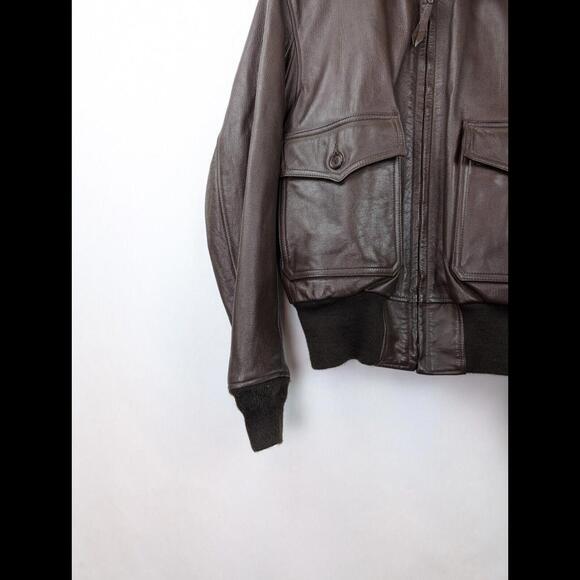 [SOLD] GIBSON & BARNES x US NAVY Men's Sz US 38R G-1 Intermediate Flight Jacket - Picture 6 of 14